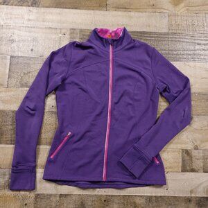 Lucy Activewear track jacket women's small purple running gym‎ yoga workout